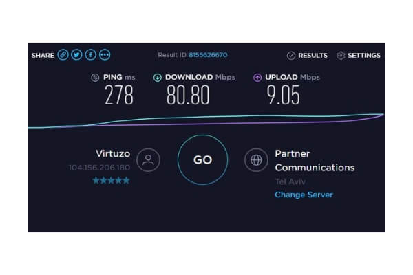 With a VPN set to the US: